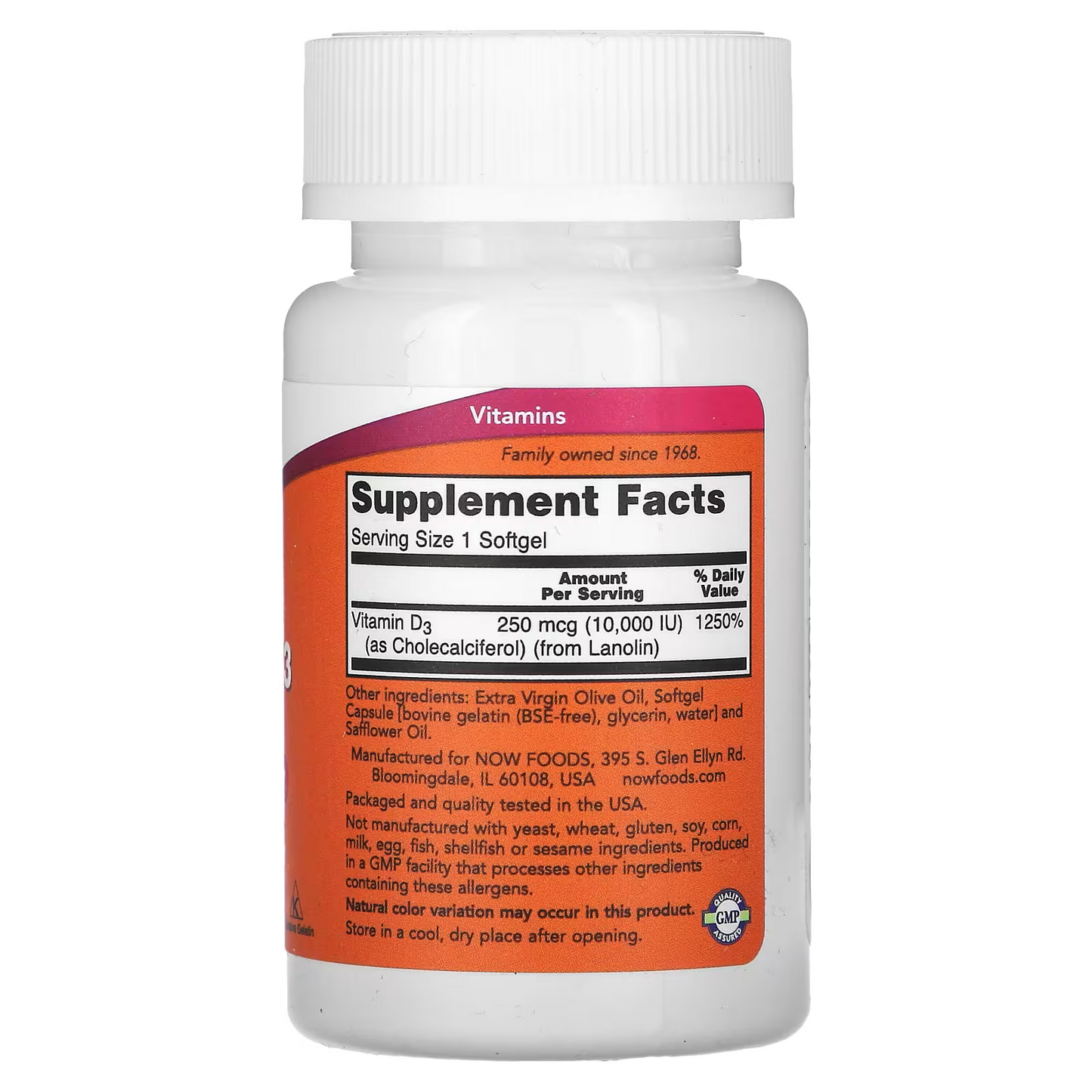 Vitamin D-3, Max
