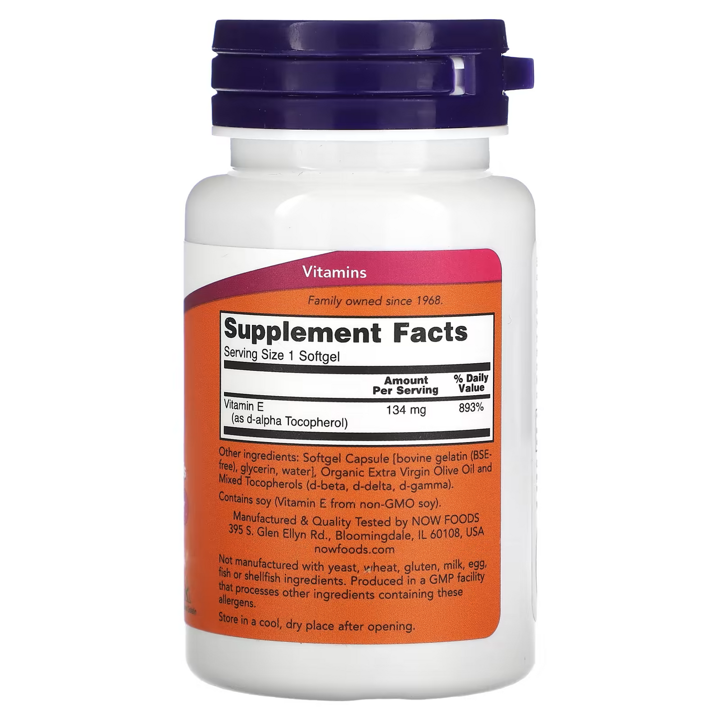 E-200 with Mixed Tocopherols, 134 mg (200 IU), 100 Softgels