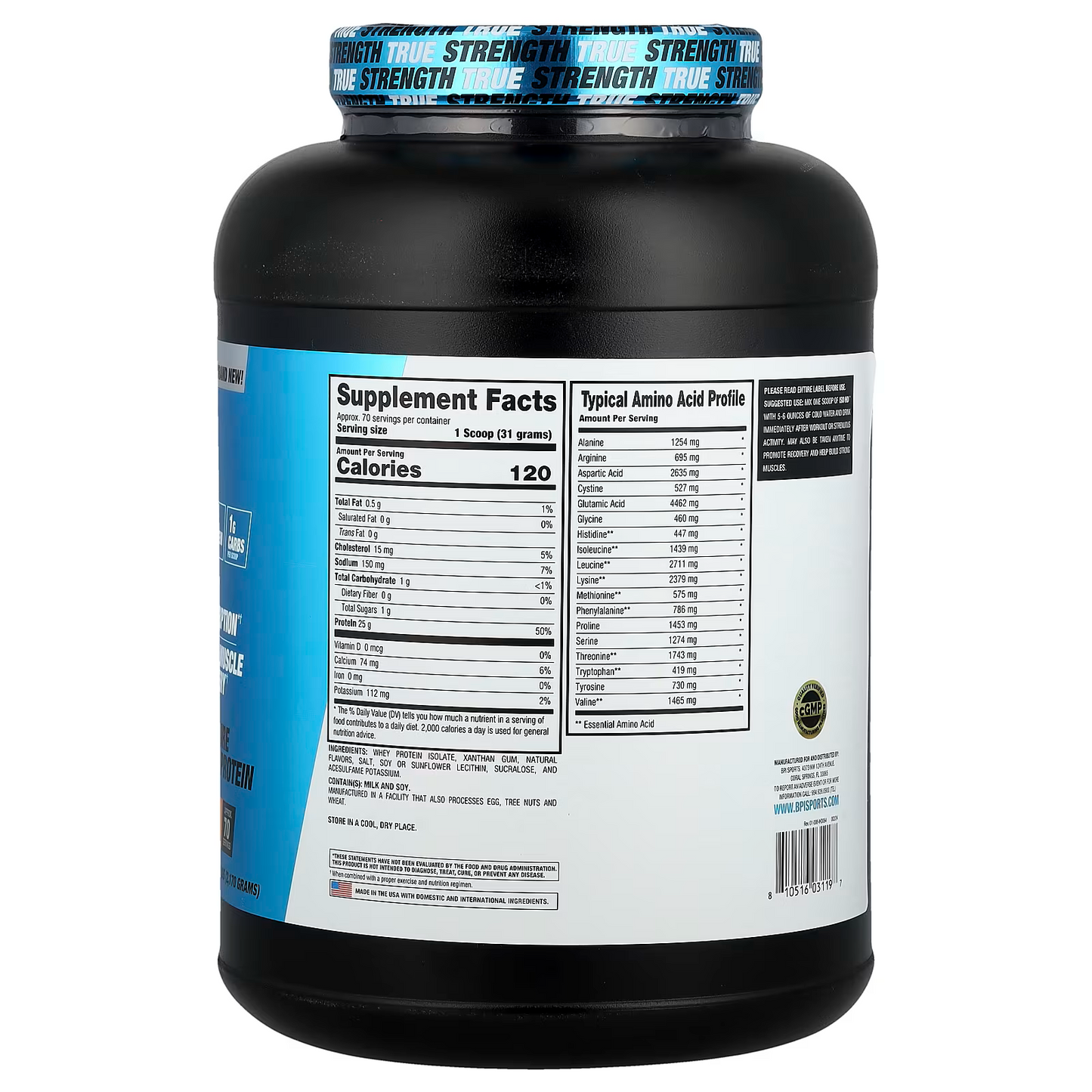 BPI Sports, ISO HD™, 100% Pure Isolate Protein