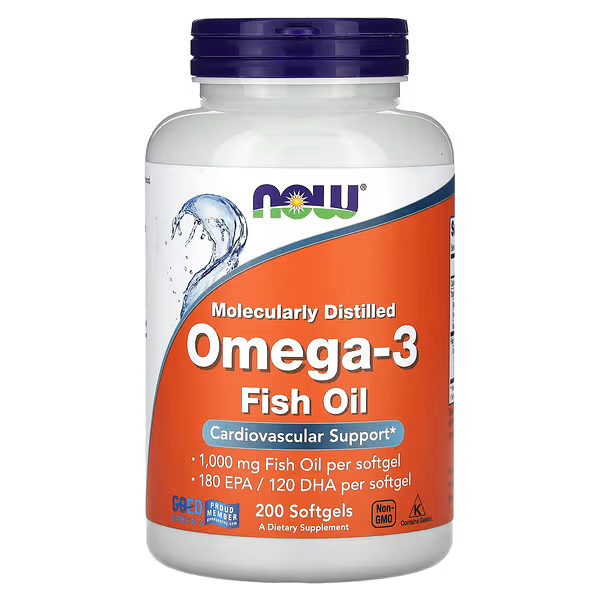 Omega-3 Fish Oil, 1,000 mg, 180 EPA - 120 DHA