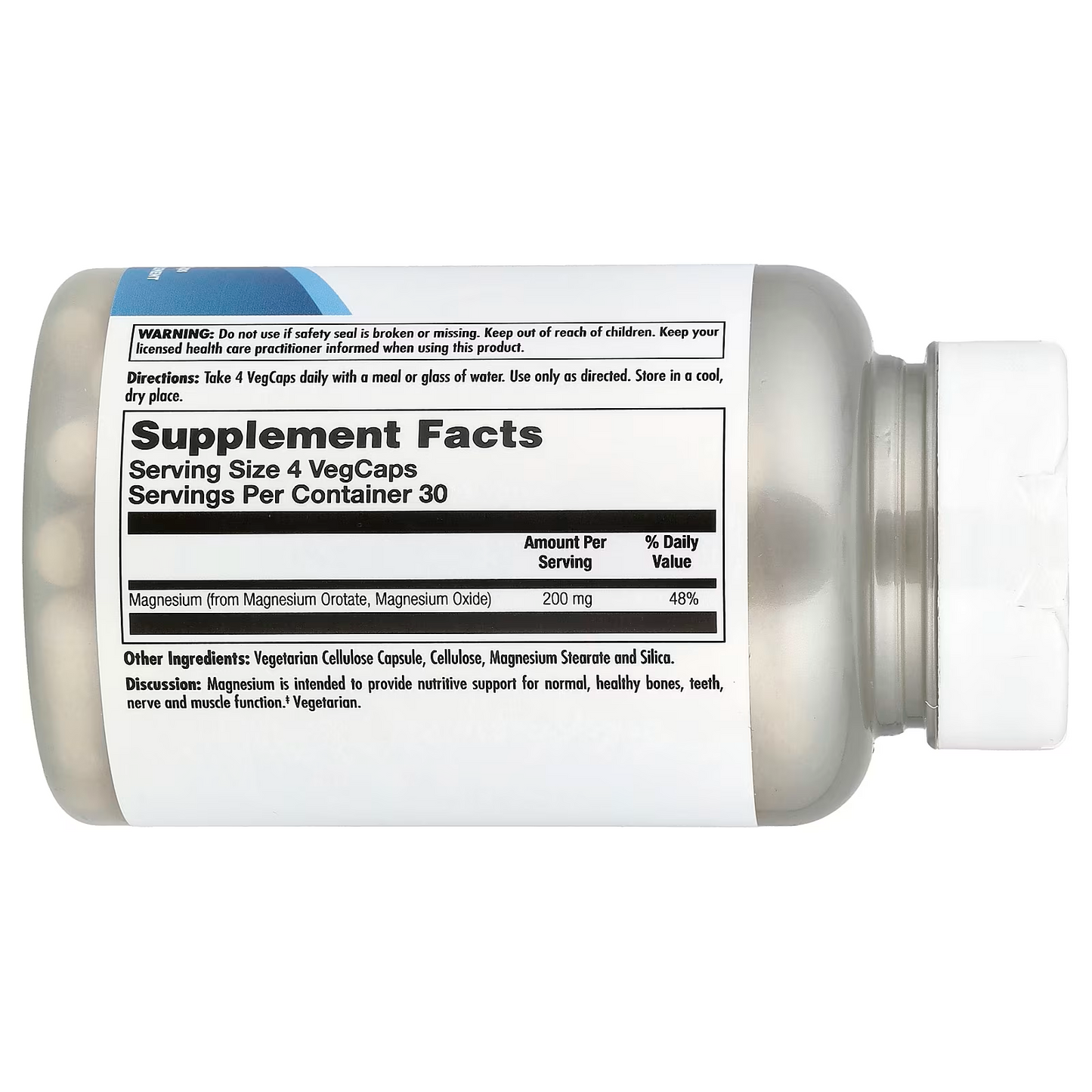 Magnesium Orotate 200, 200 mg, 120 Vegcaps (50 mg per Capsule)