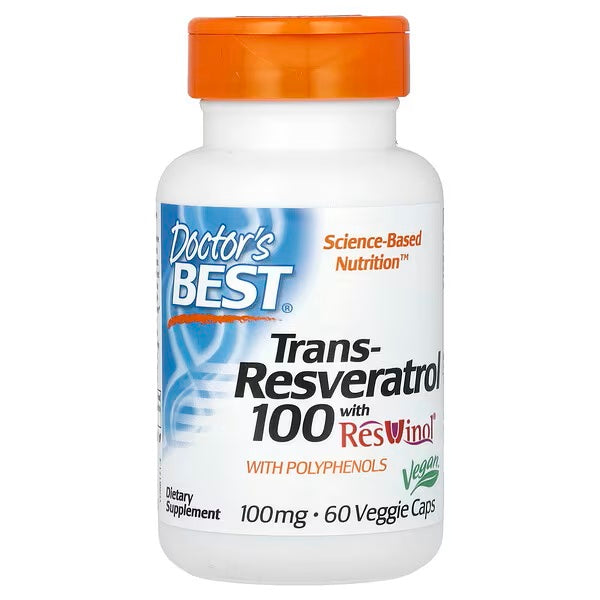 Doctor's Best, Trans-Resveratrol with ResVinol