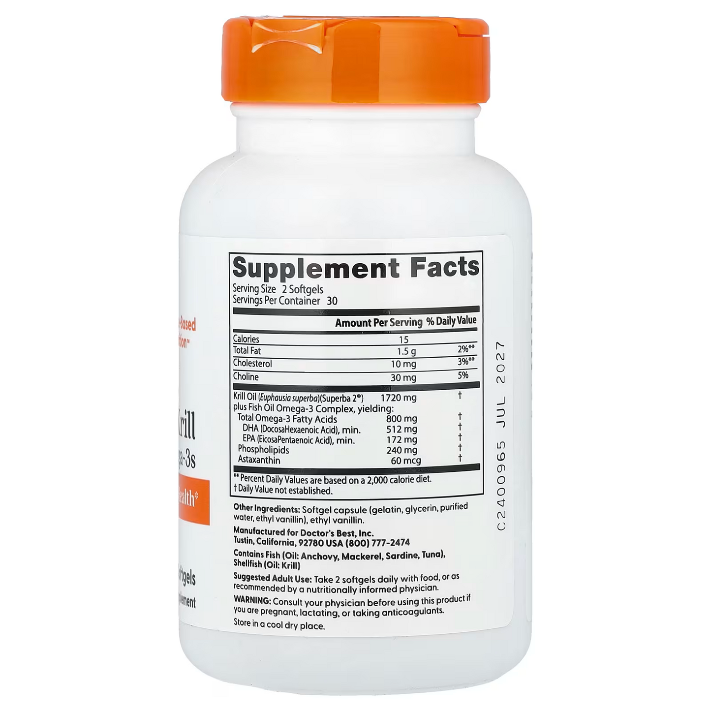 Enhanced Krill Plus Omega3s , 60 Softgels