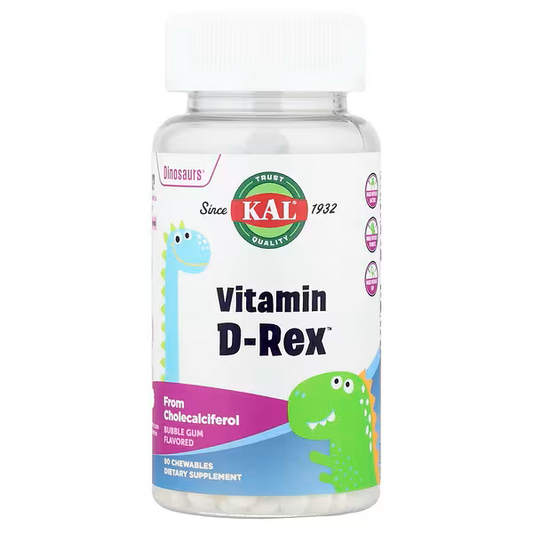 Dinosaurs®, Vitamin D-Rex™, Bubble Gum, 10 mcg, 90 Chewables