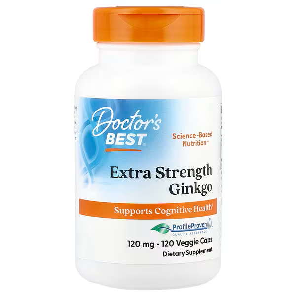Extra Strength Ginkgo, 120 mg, 120 Veggie Caps