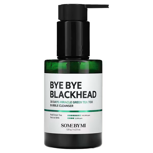 Bye Bye Blackhead 30 Days Miracle Green Tea Tox Bubble Cleanser, 4.23 oz (120 g)