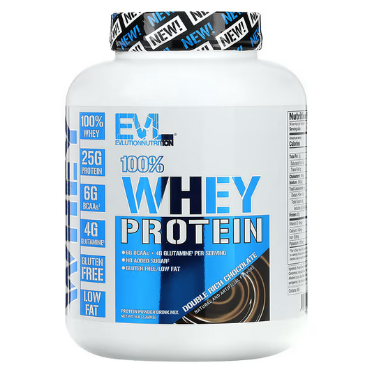100% Whey Protein, Double Rich Chocolate, 5lb (2.268 kg)