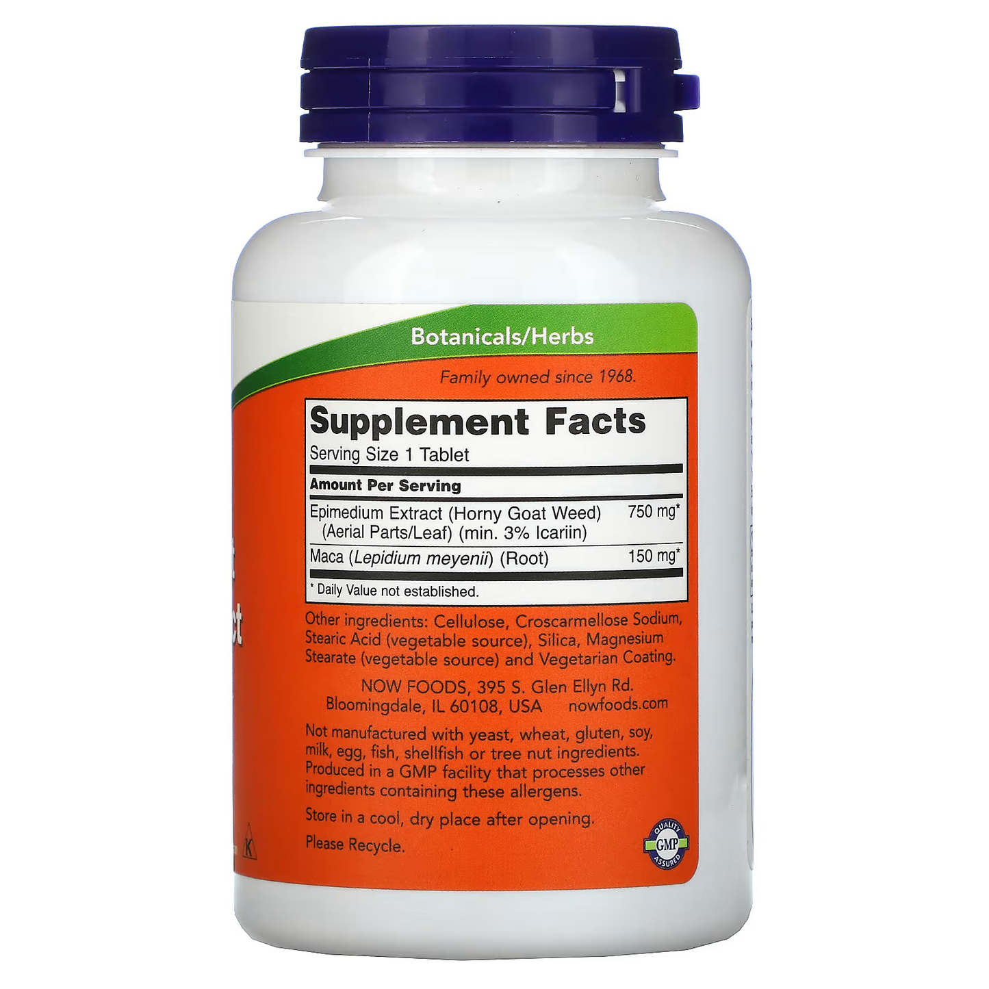 Horny Goat Weed Extract, 750 mg, 90 Tablets