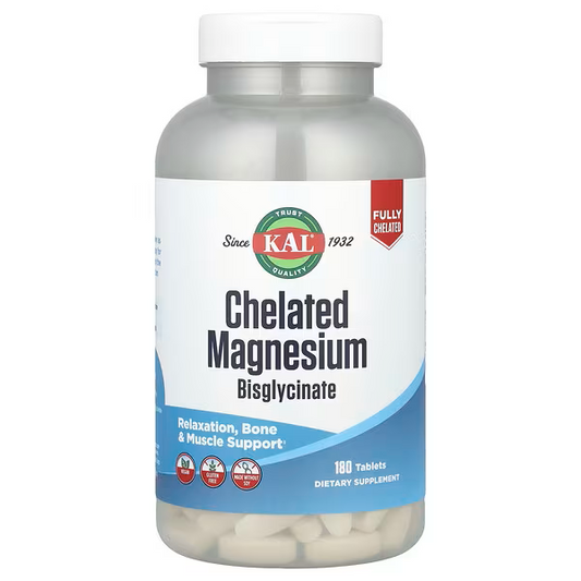 Chelated Magnesium Bisglycinate, 315 mg, 180 Tablets (105 mg per Tablet)