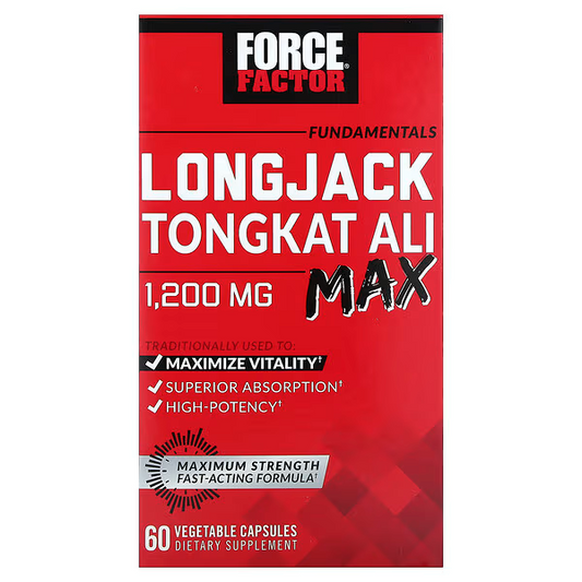 Fundamentals, LongJack Tongkat Ali Max, 1,200 mg, 60 Vegetable Capsules, (600 mg per Capsule)