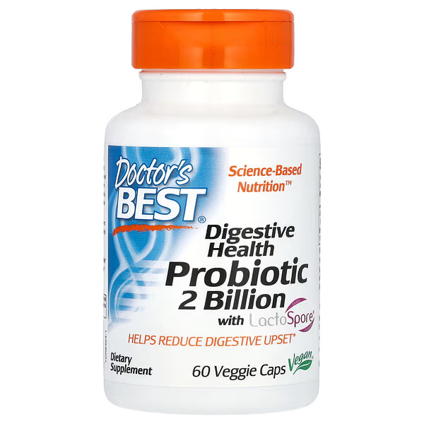 Digestive Health, Probiotic 2 Billion with LactoSpore, 133 mg , 60 Veggie Caps