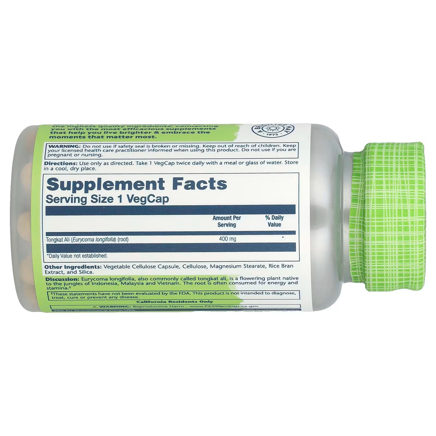Tongkat Ali, 400 mg, 60 VegCaps