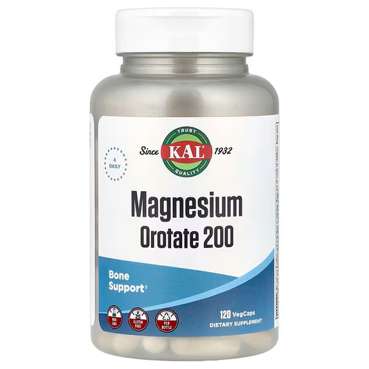 Magnesium Orotate 200, 200 mg, 120 Vegcaps (50 mg per Capsule)