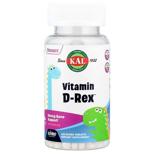 Dinosaurs®, Vitamin D-Rex™, Watermelon, 15 mcg (600 IU), 120 Micro Tablets