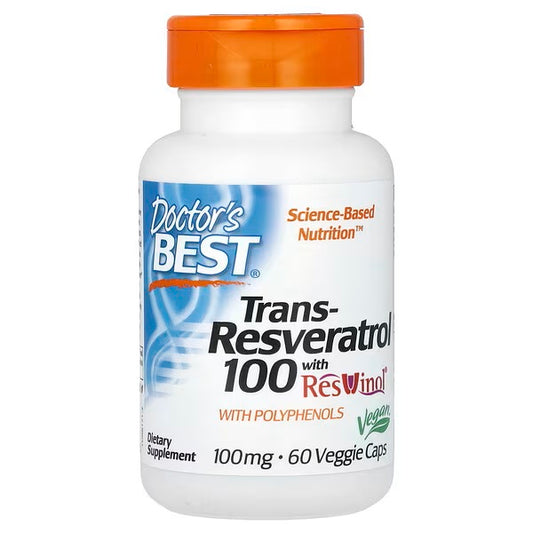 Doctor's Best, Trans-Resveratrol with ResVinol