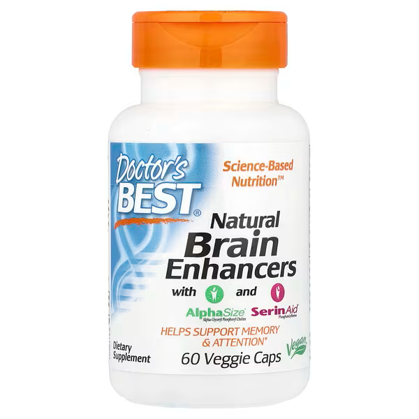 Natural Brain Enhancers with AlphaSize® and SerinAid®, 60 Veggie Caps
