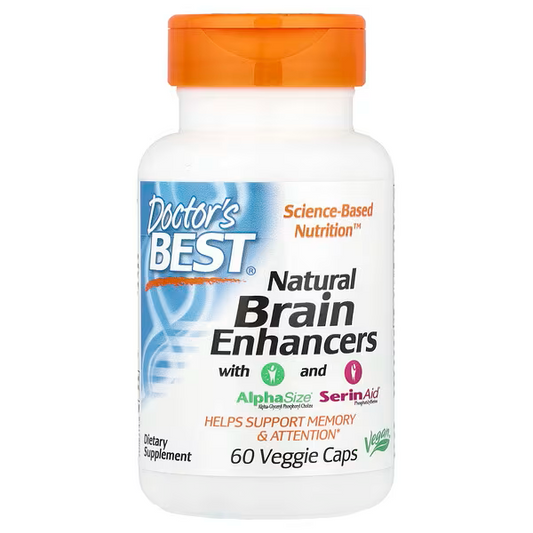 Natural Brain Enhancers with AlphaSize® and SerinAid®, 60 Veggie Caps