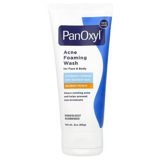 PanOxyl, Acne Foaming Wash, For Face & Body, Maximum Strength