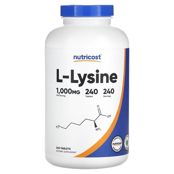 Nutricost, L-Lysine, 1,000 mg